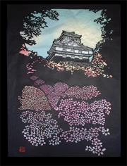 岐阜城の桜